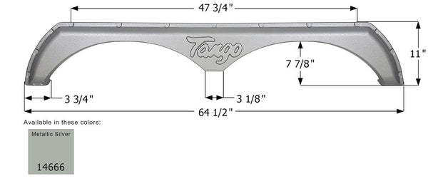 Icon Fender Skirt for Tandem Axle (MPN: 14666)