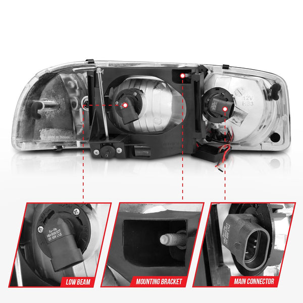 AnzoUSA Headlight Assembly (MPN: 111522)