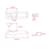Whitecap Non Locking Drawer Latch (MPN: 6038C)