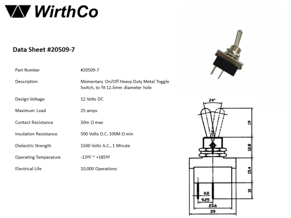 WirthCo Multi Purpose Switch (MPN: 20509)