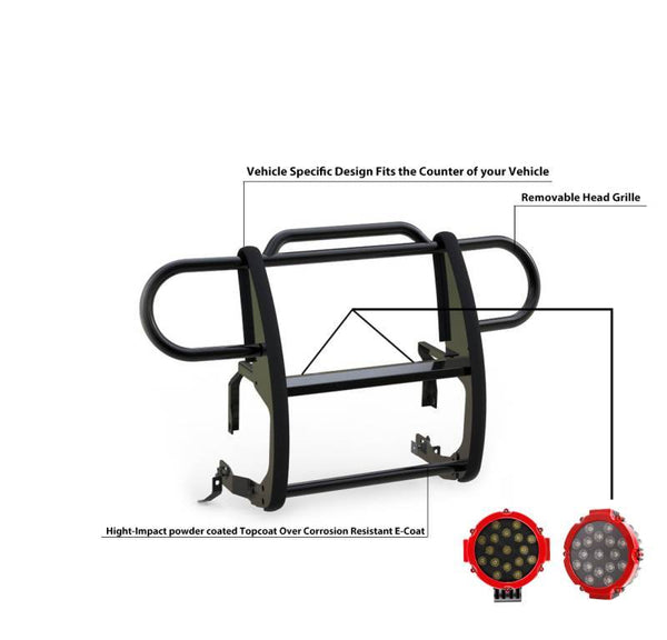 Black Horse Offroad Grille Guard (MPN: 17JPJLMA-PLR)
