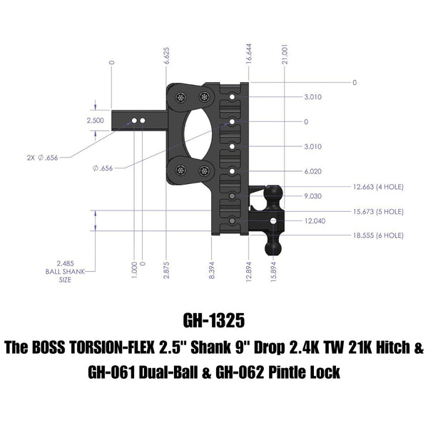 Gen-Y Hitch Torsion-Flex Drop Hitch (MPN: GH-1325)