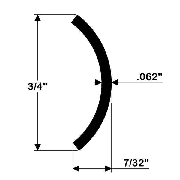 Taco Marine Boat Rub Rail (MPN: S11-4511P20)