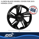Coast To Coast 16 Inch Black Wheel Cover Set (MPN: IWC54116BLK)