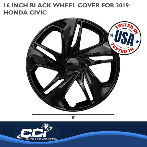 Coast To Coast 16 Inch Black Wheel Cover Set (MPN: IWC54116BLK)