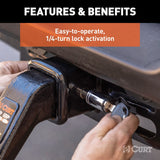 Curt Trailer Hitch Lock with Dust Cap (MPN: 23025)