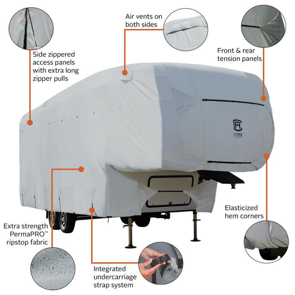 Classic Accessories PermaPRO Travel Trailer Cover (MPN: 80-317-161001-RT)