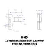 Gen-Y Hitch Weight Distribution Hitch Shank (MPN: GH-0354)