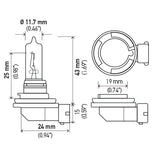 Hella Halogen Headlight Bulb (MPN: H9)