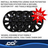 Coast To Coast 15 Inch Wheel Cover Set (MPN: 106115BLK)