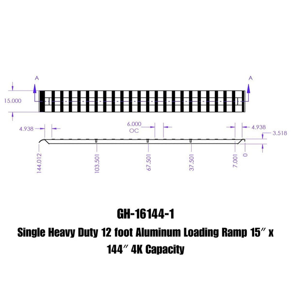 Gen-Y Hitch Heavy Duty Aluminum Loading Ramp (MPN: GH-16144-1)