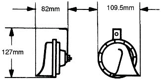 Hella Twin Trumpet Horn Set (MPN: 007424801)