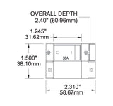 Blue Sea Circuit Breaker 50 Amps (MPN: 7577-BSS)