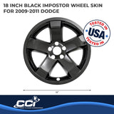 Coast To Coast Impostor Wheel Skin 18 Inch (MPN: IWCIMP355BLK)