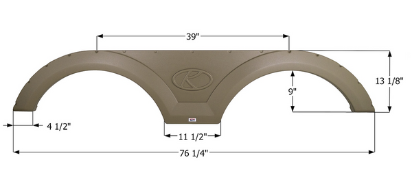Icon Fender Skirt For Tandem Axle RVs (MPN: 16346)