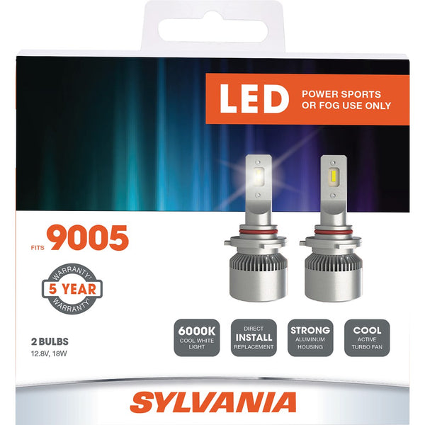 Sylvania LED Fog And Powersports Bulb (MPN: 9005SL.BX2)