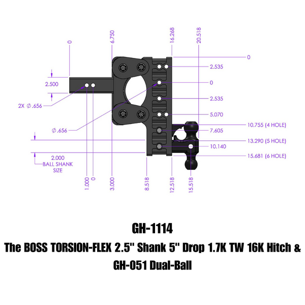 Gen-Y Hitch Torsion-Flex Ball Mount (MPN: GH-1014)