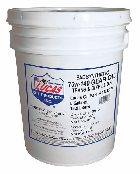 Lucas Oil Synthetic Gear Oil (MPN: 10123)