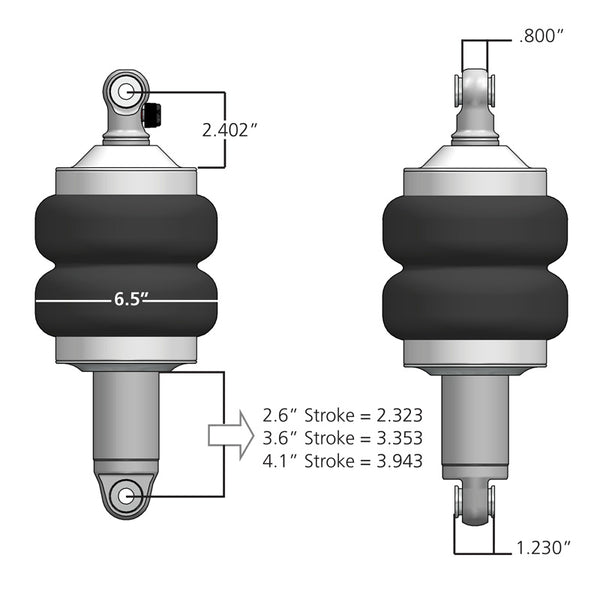 Ridetech Air Suspension Spring HQ 1000 Series (MPN: 21130101)
