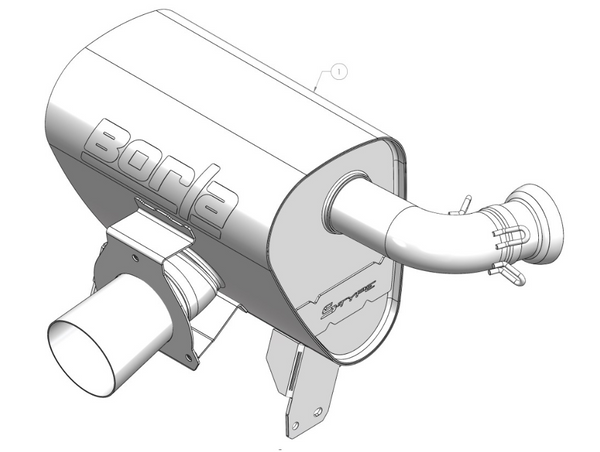 Borla Exhaust System Kit (MPN: 12677)