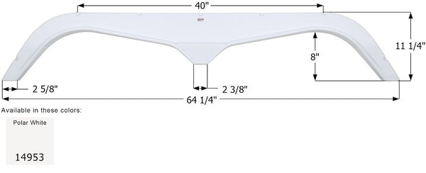 Icon Fender Skirt for Tandem Axle RVs (MPN: 14953)