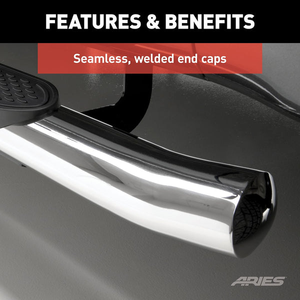 Aries 4 Inch Oval Nerf Bar (MPN: S223046-2)