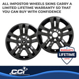 Coast To Coast Impostor Wheel Skin 18 Inch (MPN: IWCIMP377BLKN)