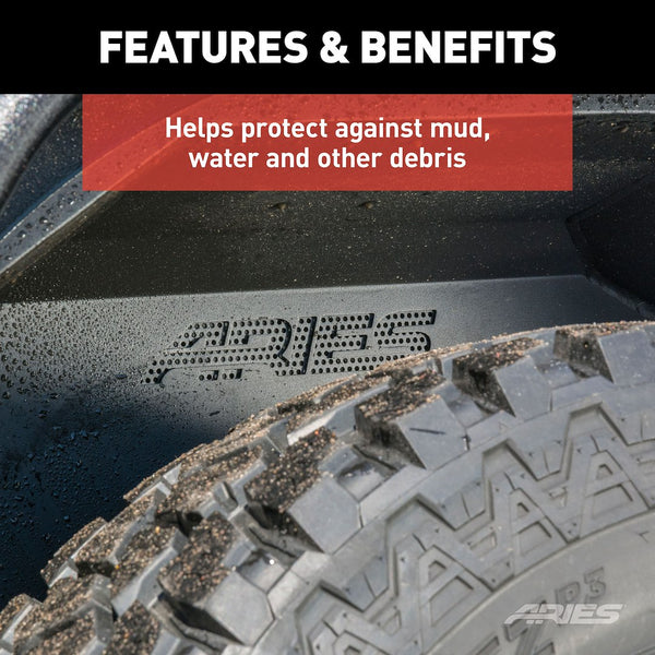 Aries Jeep Inner Fender Liners (MPN: 2500350)