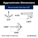 Lewmar Deep Water Claw Anchor (MPN: 0057907)