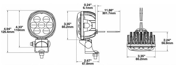 J.W. Speaker 4415 Series Work Light (MPN: 0551001)