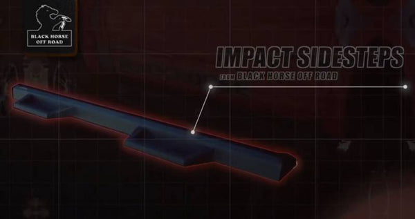 Black Horse Impact Running Board (MPN: IM-GMCACC)