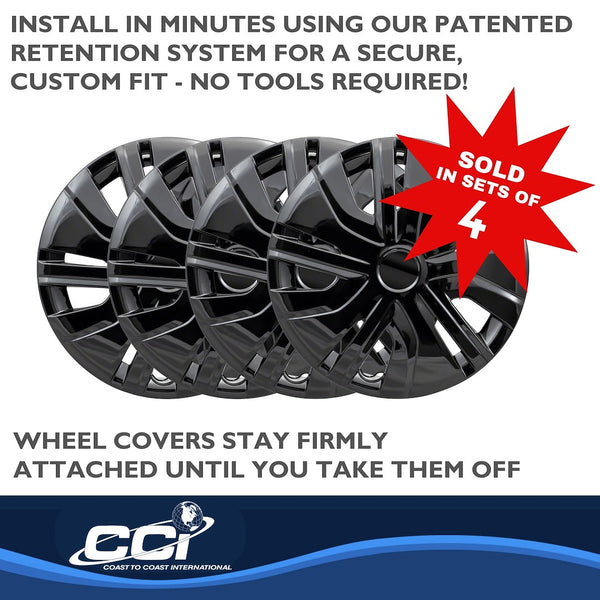 Coast To Coast 14 Inch Wheel Cover Set (MPN: 49514BLK)