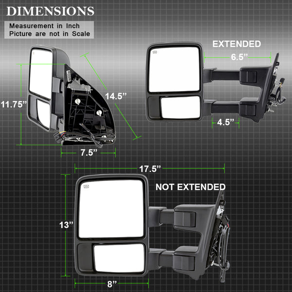 Xtune Exterior Towing Mirror (MPN: 9935756)