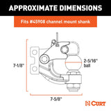 Curt Pintle Hook for Versatile Towing Solutions (MPN: 45922)