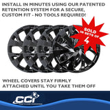 Coast To Coast 15 Inch Wheel Cover Set (MPN: IWC53315BLK)