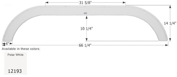 Icon Fender Skirt for Sunline Solaris Models (MPN: 12193)