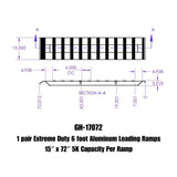 Gen-Y Hitch Heavy-Duty Aluminum Loading Ramps (MPN: GH-17072)