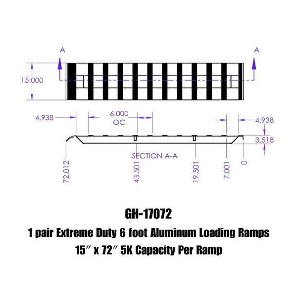 Gen-Y Hitch Heavy-Duty Aluminum Loading Ramps (MPN: GH-17072)