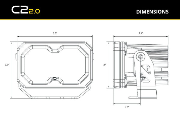 Diode Dynamics C2 2.0 Sport LED Pod (MPN: DD8092P)