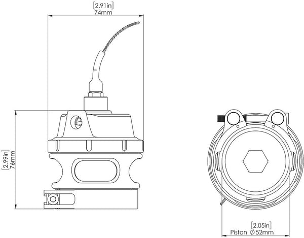 Turbosmart Blow Off Valve Sensor Cap (MPN: TS-0204-3110)