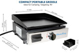 Flame King Cast Iron Griddle (MPN: YSNFM-HT-200)