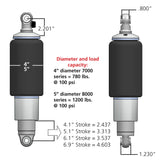 Ridetech Air Suspension Spring HQ Series (MPN: 21150701)