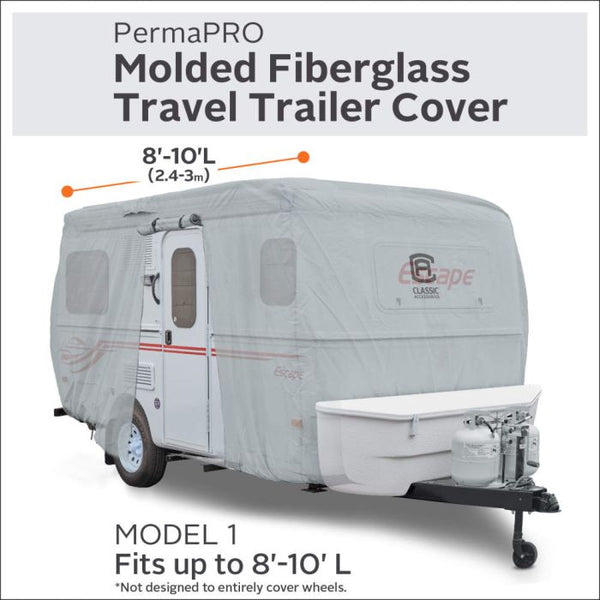 Classic Accessories PermaPRO Travel Trailer Cover (MPN: 80-407-141001-RT)