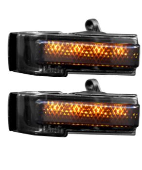 Recon Accessories Exterior Mirror Turn Signal Light (MPN: 264244AMBK)
