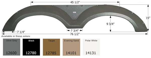 Icon Fender Skirt For Tandem Axle RVs (MPN: 14101)