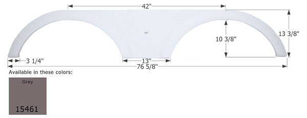 Icon Fender Skirt for Tandem Axle RVs (MPN: 15461)