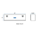 UWS Tool Box Topside Aluminum Storage (MPN: TBTS-60)