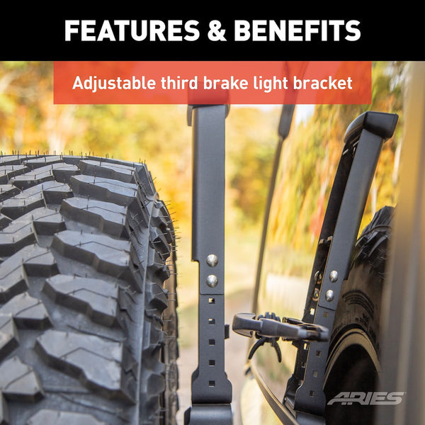 Aries Heavy-Duty Spare Tire Carrier (MPN: 2563001)