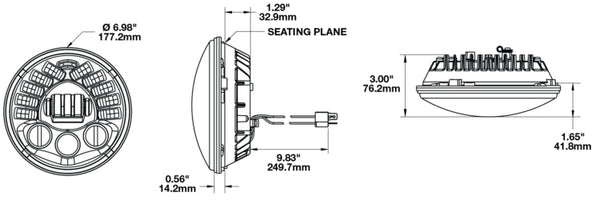 J.W. Speaker Adaptive 2 Headlight Assembly (MPN: 0555051)