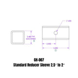 Gen-Y Hitch Trailer Hitch Receiver Tube Adapter (MPN: GH-007)